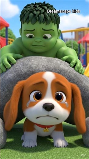 Baby Hulk Saves a Cute Puppy 🐶💚 | 3D Cartoon Story