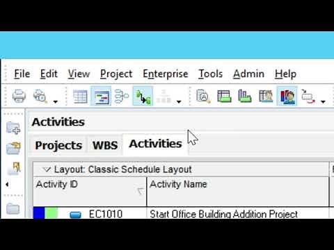 How to Navigate the Main Layout and Tools in Primavera P6