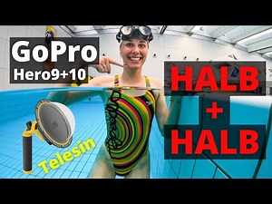 GoPro 11+10+9 | Telesin Dome Port | HALB + HALB Unterwasser Foto + Video erstellen wie ein Profi
