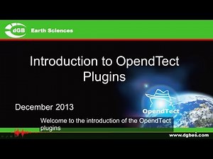 Introduction: OpendTect Plugins