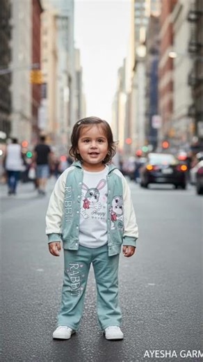 (Baby Girl 3 Pis Track Suit China imported Terry Stuff)## Sizes 1 To 8 Years)##