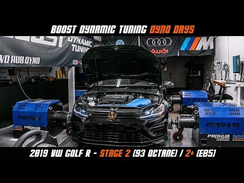 2019 Volkswagen Golf R - BDT Stage 2 (93 Octane) & Stage 2+ (E85) Dyno