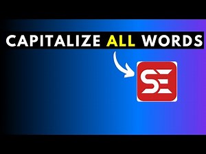 How to Capitalize ALL Words in a Subtitle File in Subtitle Edit before Burning to Video