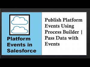 Platform Events in Salesforce: Publish a Platform Event Using Process Builder | Pass Data with Event