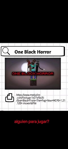 Minecraft One Block: Mods de Terror y Descarga