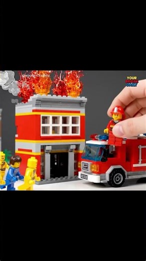 LEGO Firefighter: Epic Rescue in the LEGO City‼️🔥🚒 #legoadventures #firerescue #shortslego #lego