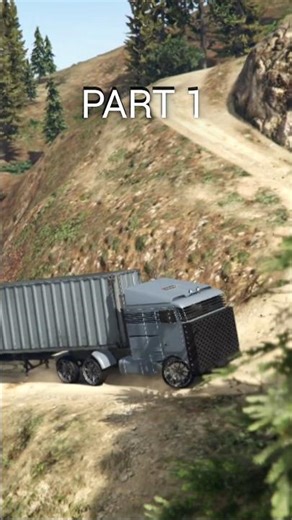 Impossible GTA 5 Stunt: Trailer Ko Pahaadi Pe Kaise Laye?😨#short #shorts #gaming #games