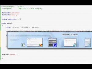 Easy Programming - Beginner C++ Tutorial - Temperature Table Display (8)