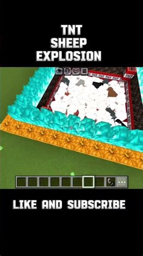 Minecraft sheep tnt explosion survival?✨ #minecraft #minecraftshorts #explosion #shorts