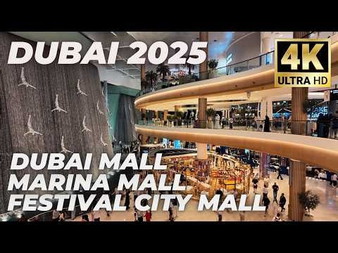 Dubai [4K] Best 3 Must-Visit Shopping Malls 2025 🇦🇪 | Stunning Walking Tour