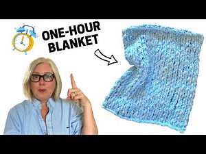 ONE-HOUR BABY BLANKET - You can KNIT this!