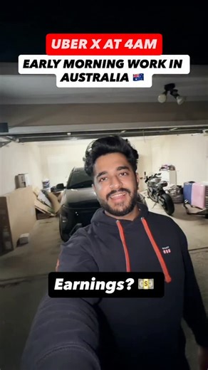 Tushar Bareja on Instagram: "🌅 4 AM grind! Started my UberX shift before the sun came up and the peak-hour hustle didn’t disappoint. 💸🚗 Sharing my real earnings and the early-morning journey in today’s vlog. Chasing goals one ride at a time! ✨ . . [ Australia, Uber, Earnings, Viral, Trending, Explore, Explorepage, work ] . . #viral #explore #trending #australia #reels #explorepage #instagram #studyabroad #vlog #funny #uber #uberearnings #UberLife #MorningHustle #PeakHourEarnings #DriverDiarie