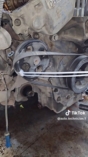Ford Edge power steering pump belt installation trick