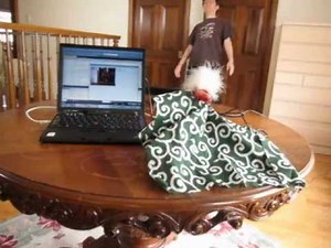 KinectとArduinoで人の動きを真似する獅子舞ロボット