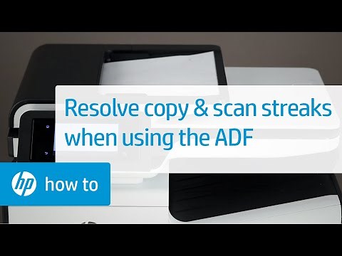 Resolve Streaks When Scanning or Copying Through the Automatic Document Feeder | HP Printers | HP