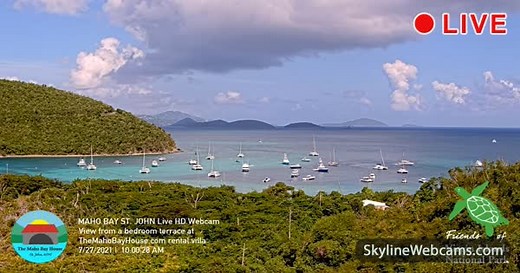【LIVE】 Live Cam Virgin Islands National Park | SkylineWebcams