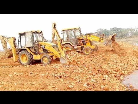 JCB 3DX super Vs CAT 424B2 backho loader machine