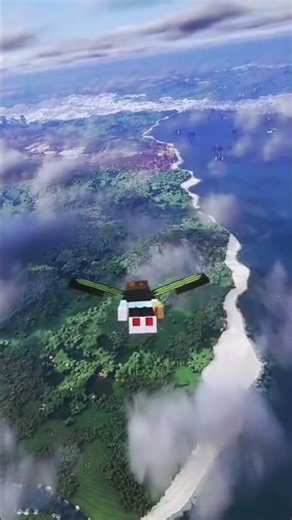 Flying Through Minecraft's Most Realistic World 🌍✈️#minecraft #GX_MEET