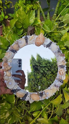 DIY Seashell Mirror 🐚 | Easy Beach-Themed Room Decor