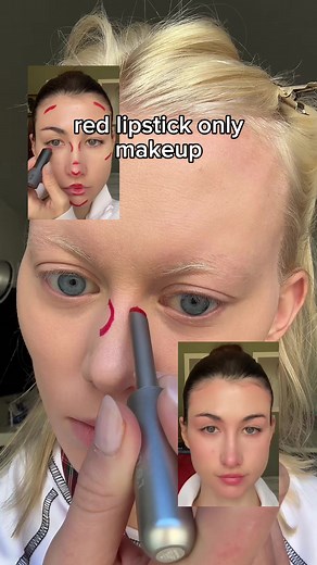 red lipstick make up inspired by @MEGS ❤️💋