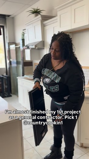 77K views · 601 reactions | So yungbuck trusted me to gut out and do a house of her from scratch my way. I can’t wait for yall to see it. Now help me choose a countertop. | CountryCookin1 | Facebook