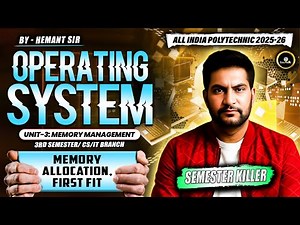 Memory allocation, First Fit| Operating System | BTEUP Poly 3rd Sem IT/CS |#astechnic #polytechnic