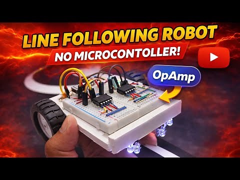 Line Follower Robot without Microcontroller || LM358 Op-Amp || Engineering
