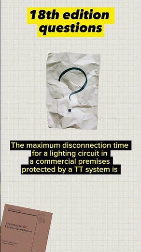 18th Edition Questions and Answers. Disconnection time. #shorts