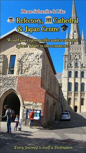 🏛️Monastic Origins Meet Modern Learning ☕ Refectory & Japan Centre 🎓#norwich #uk #history #england