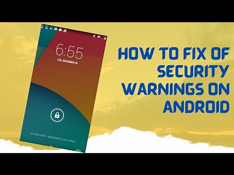 How To Fix/Remove Security Warnings On Android | Best Video Guide | Android Data Recovery