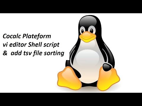 Cocalc online linux terminal || Vi Editor & tsv File ||
