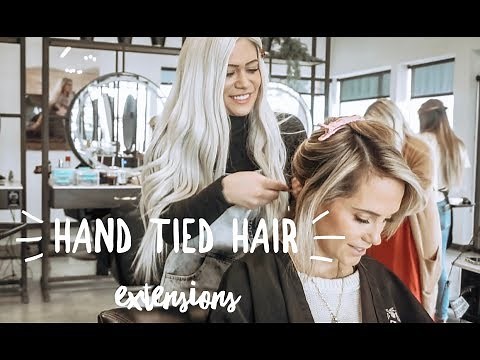 INSTALLING + BLENDING HAND TIED HAIR EXTENSIONS