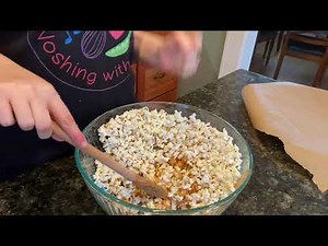 4 Ingredient Peanut Butter Popcorn!!!