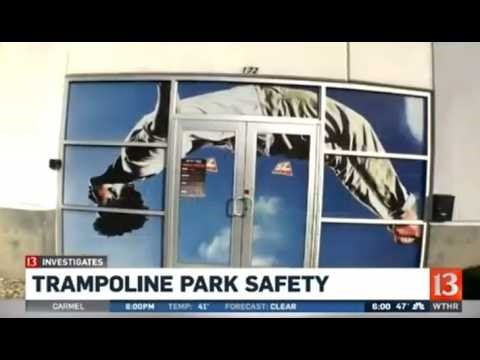 Clip 423 Accident in a trampoline park , broken tibia LLC