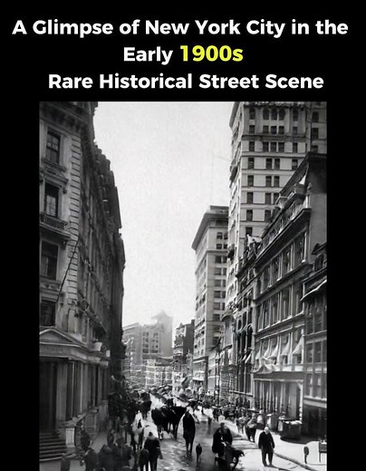A Glimpse of New York City in the Early 1900s | Rare Historical Street Scene"