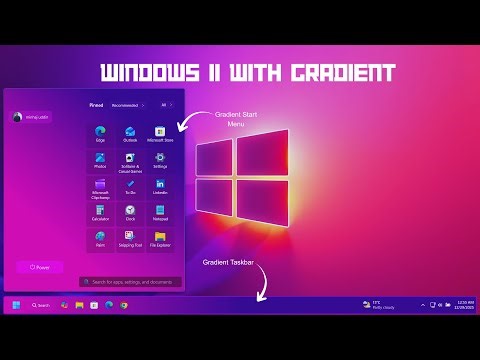 Transform Windows 11 with Gradient Start Menu, Taskbar & Wallpaper | Stunning Customization 2025|®|