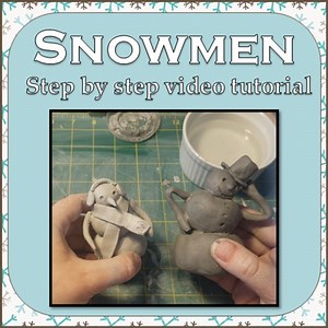Snowmen: Clay modeling video tutorial