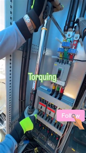 #fblifestyle Proper Torquing in Electrical Panel | Digital Torque Wrench Work Professional torquing work inside an electrical panel using a digital torque wrench. Each terminal is tightened to the recommended torque for safety and reliability. #ElectricalEngineer #TorqueWrench #ElectricalWork #PanelWiring #SubstationWork #PowerDistribution #ElectricalSafety #EngineeringLife | Er Muhammad Miyaji