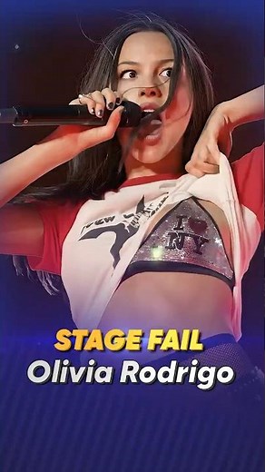 Olivia Rodrigo’s wardrobe malfunction caught on camera 😳 #oliviarodrigo #concert