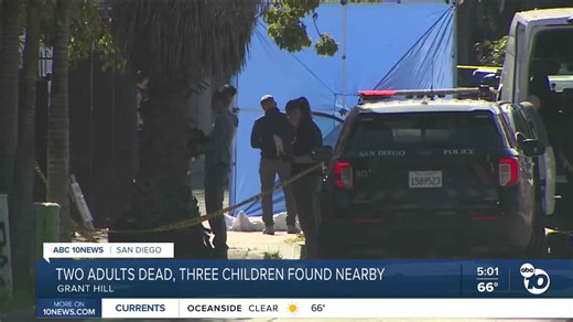 2 people found dead in Grant Hill, 3 kids discovered unharmed in vehicle nearby