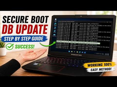 How to Manually Install the SECURE BOOT DB Update (Windows UEFI CA 2023) on Windows 11
