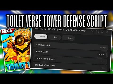 🔥Toilet Verse Tower Defense🔥| Script - Get Free Exclusive Crates, Change Game Speed, & More