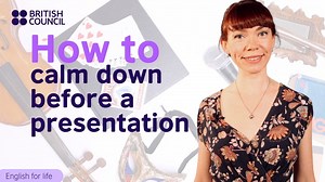 How to calm down before a presentation