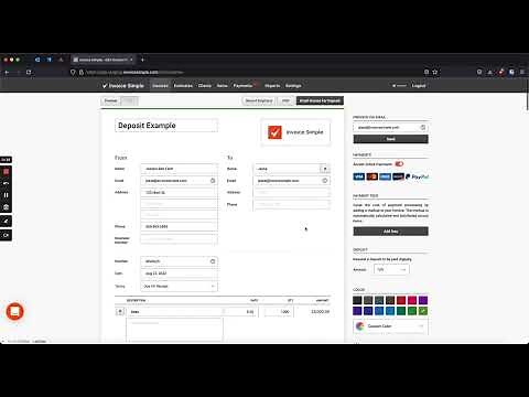Collect Deposits with Invoice Simple Payments