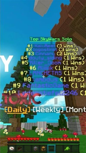 Why did everyone disappear from the server blocksmc #minecraft #skywars #blocksmc #shortvideo