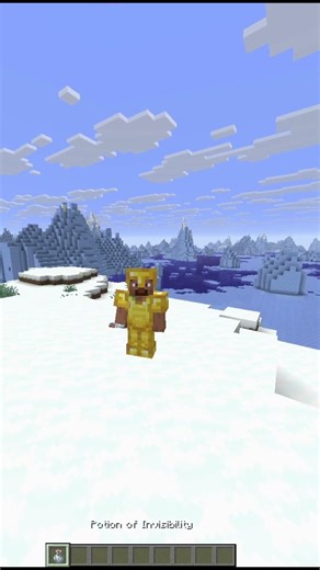 I drank invisibility potion in Minecraft... 👻