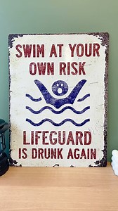 149K views · 13K reactions |  Cool Metal Sign For Your Swimming Pool  https://thesunnyzone.com/MS0425  Worldwide Shipping | Thesunnyzone | Facebook