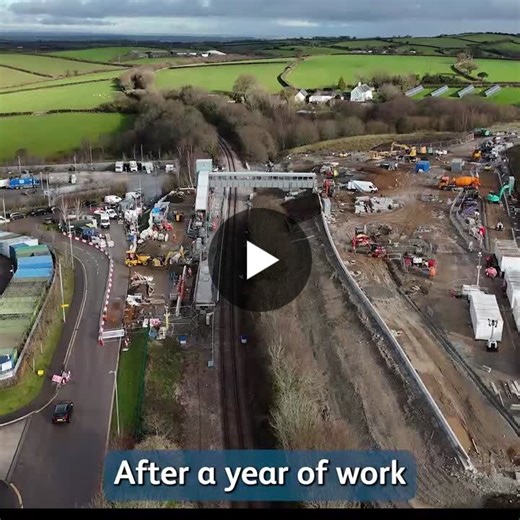 🚉 It s been a year of progress in Devon where we ve been building the new Okehampton Interchange station.   🚂 Trains will start arriving in early summer, to welcome even more people from West Devon… | Network Rail Wales Western region