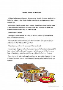 A Book Review on Ali baba and the forty thieves