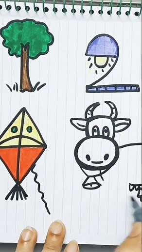 Easy Drawings From Numbers | Fun & Creative Number Art for All#art #short #TinyArtTales